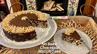 Chocolate Biscuit Cake | No Bake Cake | Ready in a Few Minutes @arsalasdiscoveries