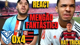 REACT VÉLEZ SARSFIELD 0 X 4 FLAMENGO - ESPETACULO DO FLAMENGO NA SEMI DA LIBERTADORES