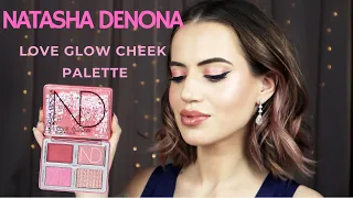 NATASHA DENONA LOVE GLOW CHEEK PALETTE Review ( 2020 ) FIRST IMPRESSION +SWATCHES | Madella Beauty