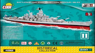 Cobi Instructions | Small Army / WW2 | 4812 | USS Iowa (BB-61) / Missouri (BB-63) (Book 2)