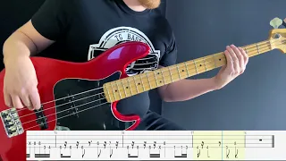 Maroon 5 - This Love (bass cover)(play-along with tabs)