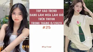 🌈 TOP CÁC TREND '' ĐANG LÀM MƯA LÀM GIÓ '' TRÊN TIKTOK TRONG THÁNG 6/2023 | P25 | Top Trend