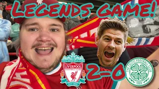 Liverpool Vs Celtic legends at anfield! Seeing Steven Gerrard play!