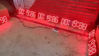 Stopwatch using Arduino and 32x16 LED Matrix DMD P10 RED single color | Stopwatch