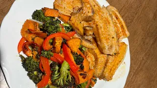 What’s for dinner - Roasted Vegetables and Fish