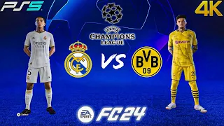 FIFA 24😱| Real Madrid vs Dortmund - UEFA Champions League Final {2024} Match - PS5 { 4K 60FPS }