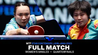 FULL MATCH | Mima ITO vs KUAI Man | WS QF | #WTTLjubljana 2023