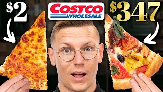 $2 vs. $347 Costco Pizza Taste Test | FANCY FAST FOOD