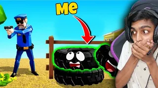 HIDING As A JCB TIRE 😂😂 !! (Funny) MALAYALAM