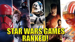 Star Wars Games RANKED from Worst to Best! (w/ Star Wars Squadrons)
