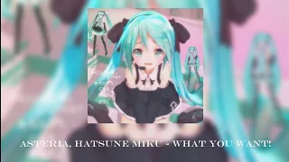 asteria (feat. Hatsune Miku) - WHAT YOU WANT!