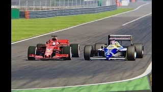 Ferrari F1 2018 vs Williams F1 1987 - Monza