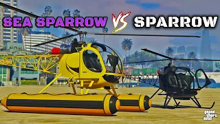 Sparrow & Sea Sparrow Comparison | GTA Online | Helicopter Battle | Which is Better | NEW!