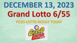 6/55 Lotto Result Today 9pm Draw December 13, 2023