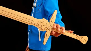 SAO/ダンボールでダークリパルサーを作る/Kirito's Sword, Dark Repulser Cardboard DIY - Sword Art Online -