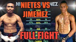 Ahas Nietes Vs Jimenez full fight live