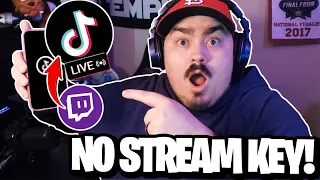 Stream on TikTok LIVE with NO STREAM KEY!! Works for PC or Console!!