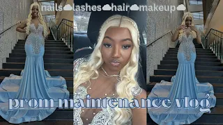 2024 PROM MAINTENANCE VLOG | hair, nails ,makeup,& lashes