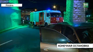 В Казани "Митцубиси" сгорел на улице Павлюхина
