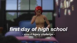 the twins' first day of high school || Sims 4 Legacy challenge EP31 || solitasims