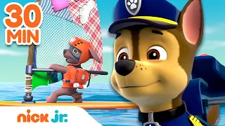 PAW Patrol Beach & Ocean Rescues! 🌊 | 30 Minute Compilation | Nick Jr.