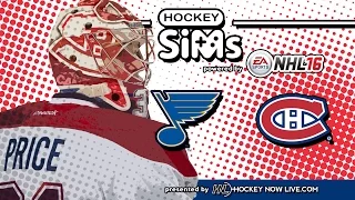 NHL 16 - Blues vs Canadiens (Hockey Sims)