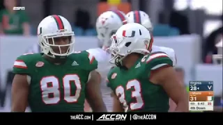 Virginia vs Miami College Football Condensed Game 2017