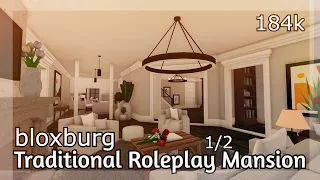 Bloxburg- Traditional Roleplay Mansion Part 1/2 | Speedbuild