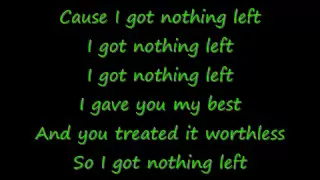 Celine Dion-I Got Nothin' Left With Lyrics