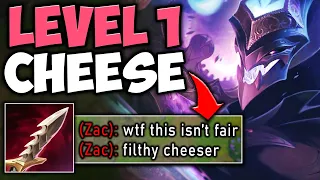 I got a Serrated Dirk at Level 1 WTF?! Hilarious Shaco Cheese Strategy