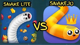 Snake Lite Vs Snake.io Game Comparison! #snakeio #snakelite