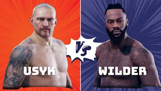 UNDISPUTED - Oleksandr Usyk vs Deontay Wilder - Full Fight Gameplay - Boxing Game / Part 1