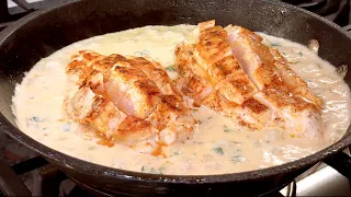 Unbelievable CHICKEN BREAST! Just pour the cream on the chicken and see what happens!