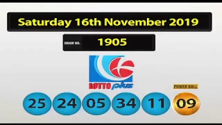 NLCB Lotto Plus Saturday 16th November 2019