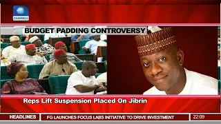 Budget Padding: Reps Lift Suspension Placed On Hon. Jibrin