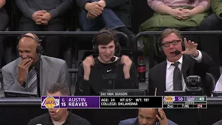 Austin Reaves joins the broadcast during Lakers vs Kings | January 7, 2023