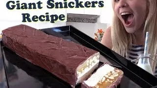 World's Biggest Snickers Bar Recipe 5lbs HOW TO COOK THAT giant candy bar Ann Reardon