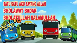 SATU SATU AKU SAYANG ALLAH || SHOLAWAT BADAR || SHOLATULLAH SALAMULLAH 🎶 lagu anak islami versi tayo