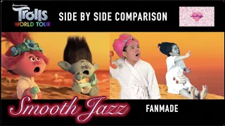 Poppy and Branch Smooth Jazz Scene -TROLLS 2: WORLD TOUR 2020 Movie Fanmade Side by Side Comparison
