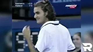 Goran Ivanisevic  broke his  racquet vs Roger Federer 2000. London