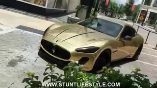 GOLD DIGGER Prank -I Can Take Your Girl- Gold Maserati
