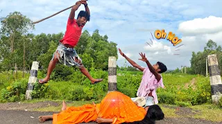 TRY TO NOT LAUGH CHALLENGE Must watch new funny video 2021by fun sins village boy comedy video।ep112