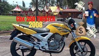 VALOR DO LICENCIAMENTO E TRANSFERÊNCIA DA CBX 250 TWISTER 2008 EM 2022