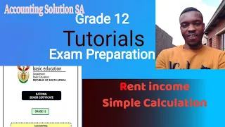 Grade 12 Income Statement Rent Income Calculations With Percentage | Accounting