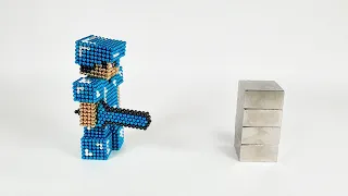 Minecraft Diamond Steve VS Monster Magnets