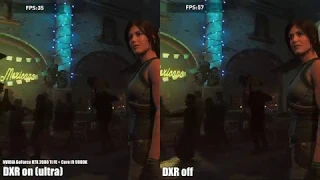 Shadow Of The Tomb Raider - ray-tracing (DXR) on/off comparison