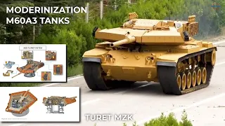 Turkish Army M60A3 Tanks with Roketsan New Armoured Turret