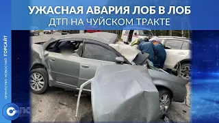 Летел на скорости 200 километров в час: авария лоб в лоб на Чуйском тракте