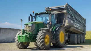 INSILATO DI MAIS con JOHN DEERE 6250r e KRONE BIG X 1110 [Cab View]