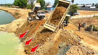 Excellent Nearly Final ,EP 66 ! Equipment Machinery Dozer Push Soil ,Truck Spreading for Resize Road